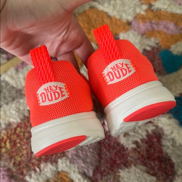 Hey Dude Pink and Coral Slip-On Shoes - Picture 3 of 4